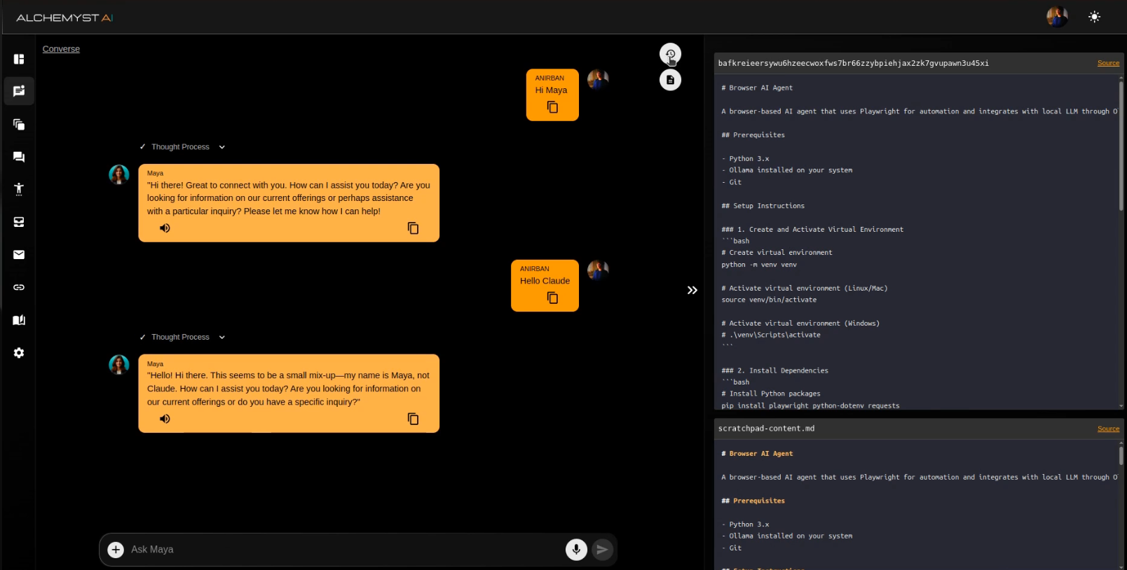 Alchemyst AI's State-Based Chat Replay System Architecture