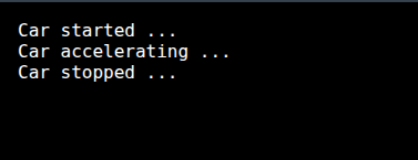 Car Abstraction Code Output