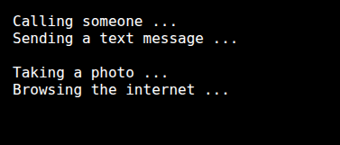 Smartphone Inheritance Code Output